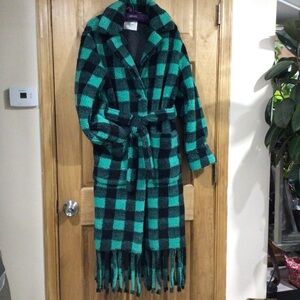 Replay Italian Brand Fur Maxi Coat.